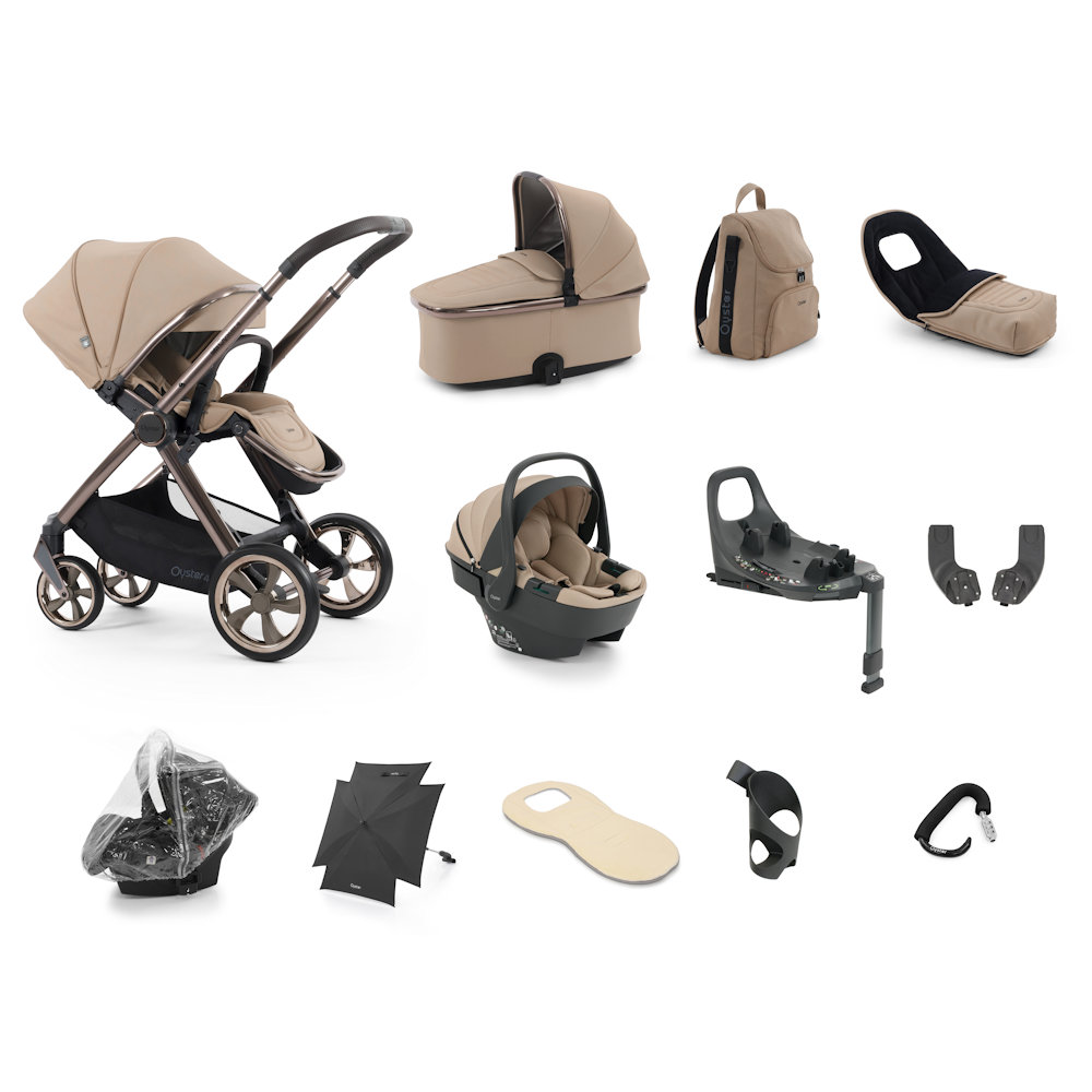 Babystyle Oyster 4 Ultimate Bundle with Capsule 360 Car Seat - Fawn