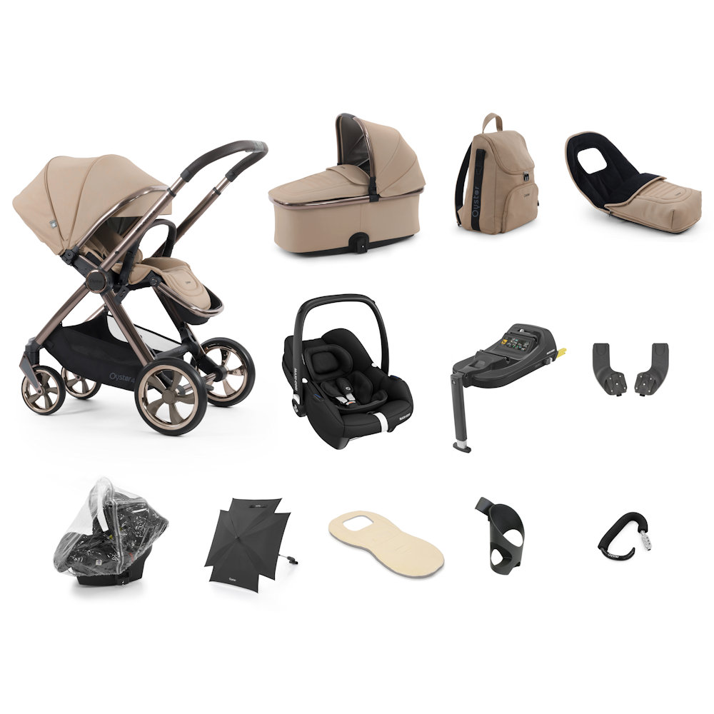 Babystyle Oyster 4 Ultimate Bundle with Cabriofix Car Seat - Fawn