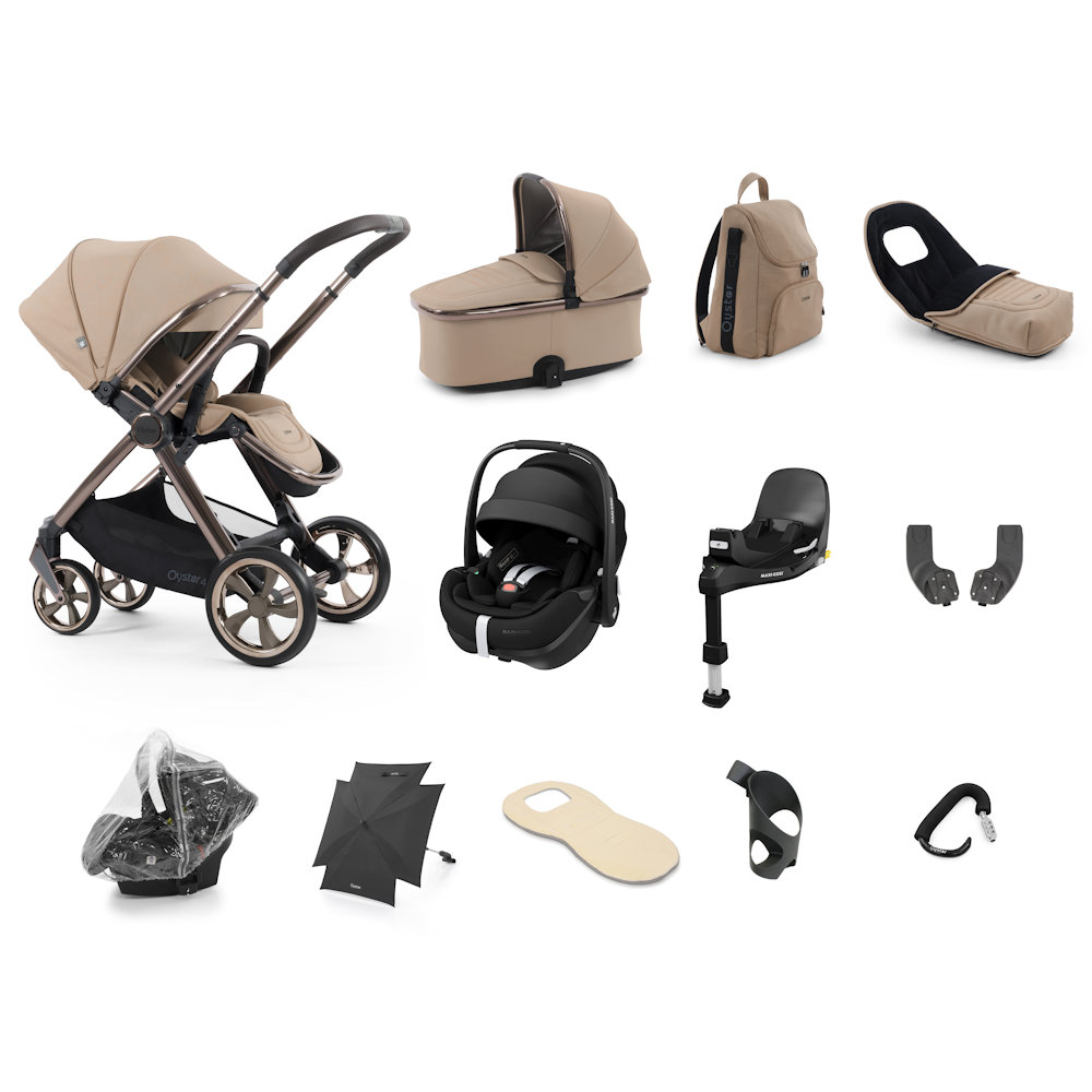 Babystyle Oyster 4 Ultimate Bundle with Pebble 360 Pro Car Seat - Fawn