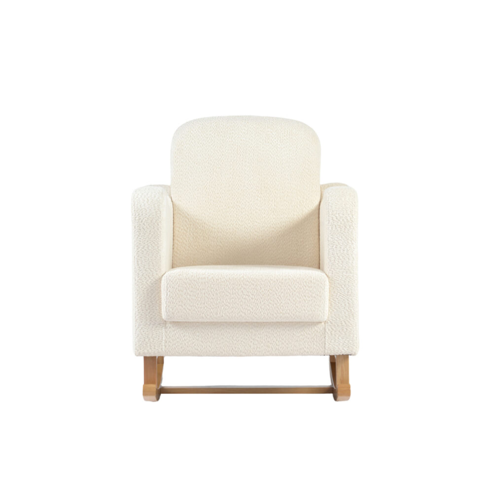 Bebe & Beyond Soother Nursing Chair - Off White Boucle front