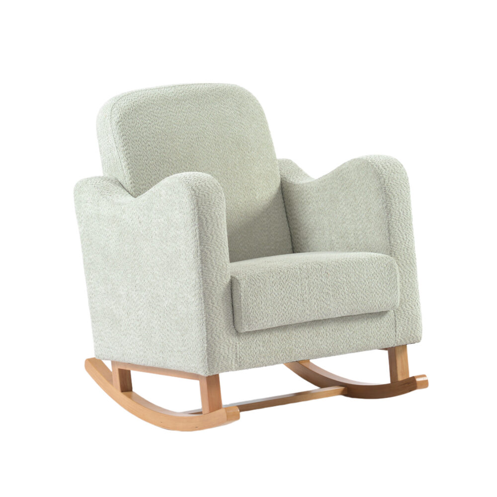 Bebe & Beyond Soother Nursing Chair - Sage Boucle 2