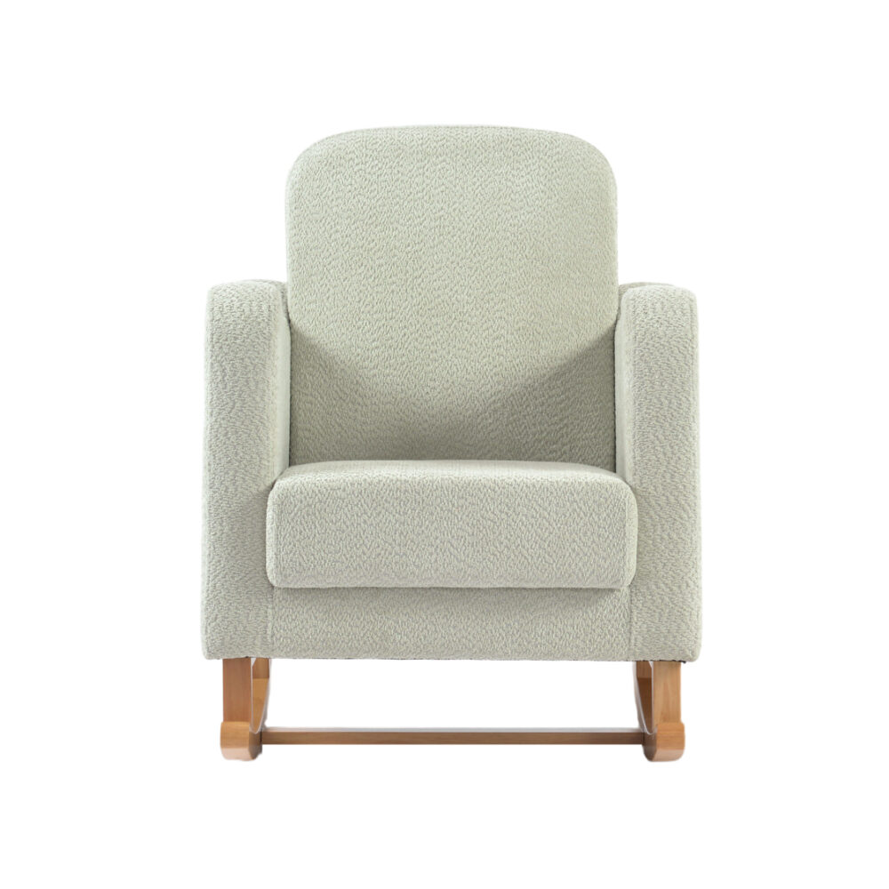 Bebe & Beyond Soother Nursing Chair - Sage Boucle front