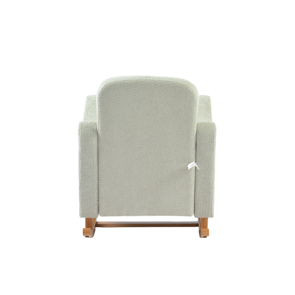 Bebe & Beyond Soother Nursing Chair - Sage Boucle back
