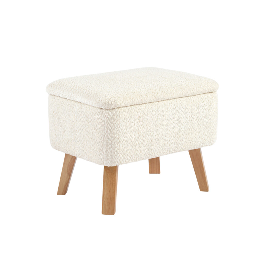 Bebe & Beyond Soother Nursing Stool - Off White Boucle