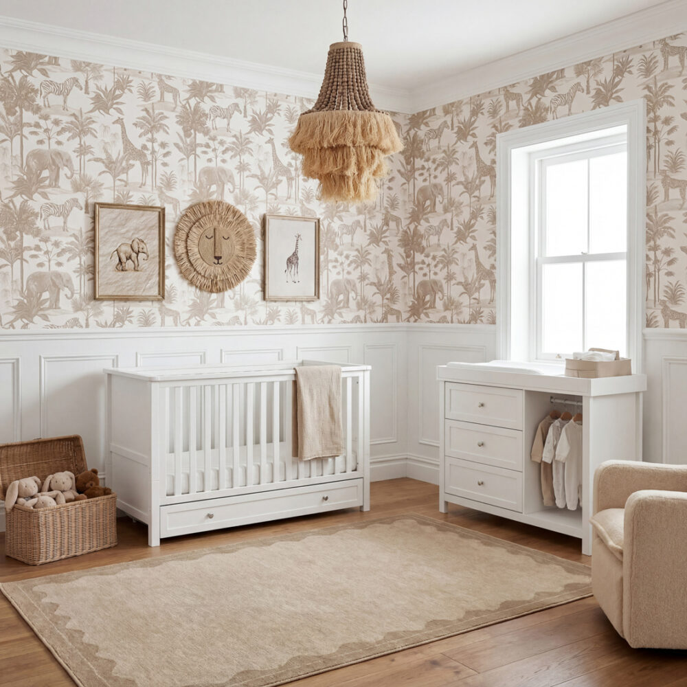 Bebe & Beyond Wanderer 2 Piece Nursery Furniture - White
