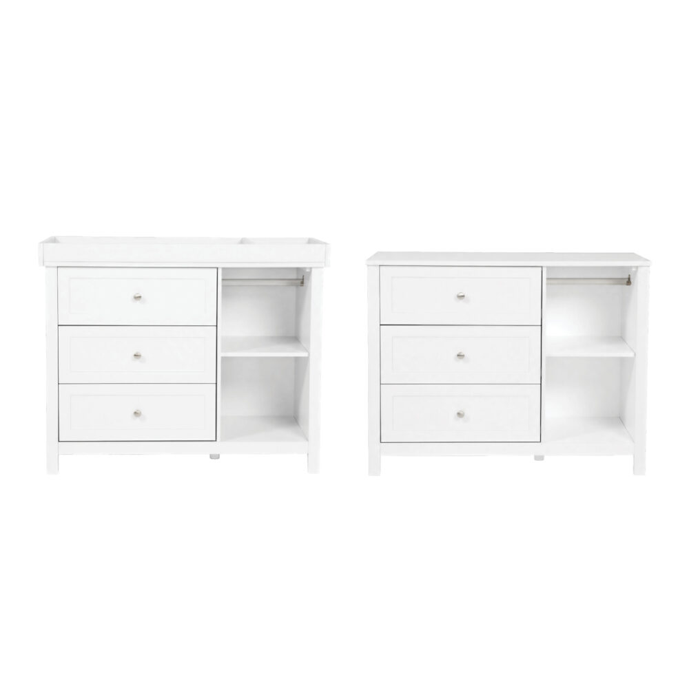 Bebe & Beyond Wanderer 2 Piece Nursery Furniture - White