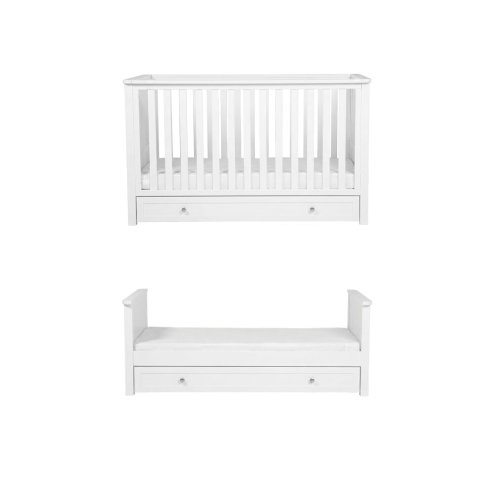 Bebe & Beyond Wanderer 2 Piece Nursery Furniture - White