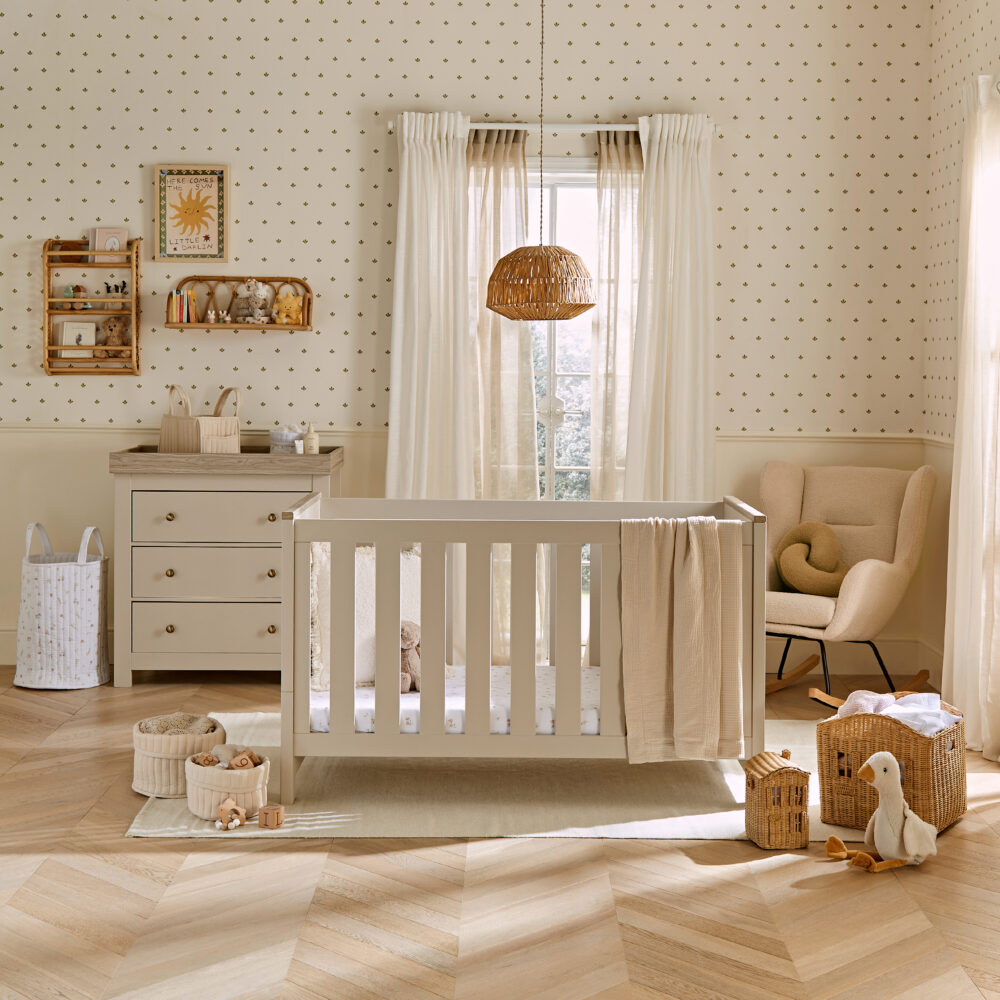 CuddleCo Luna 2 Piece Nursery Furniture Set - Cashmere