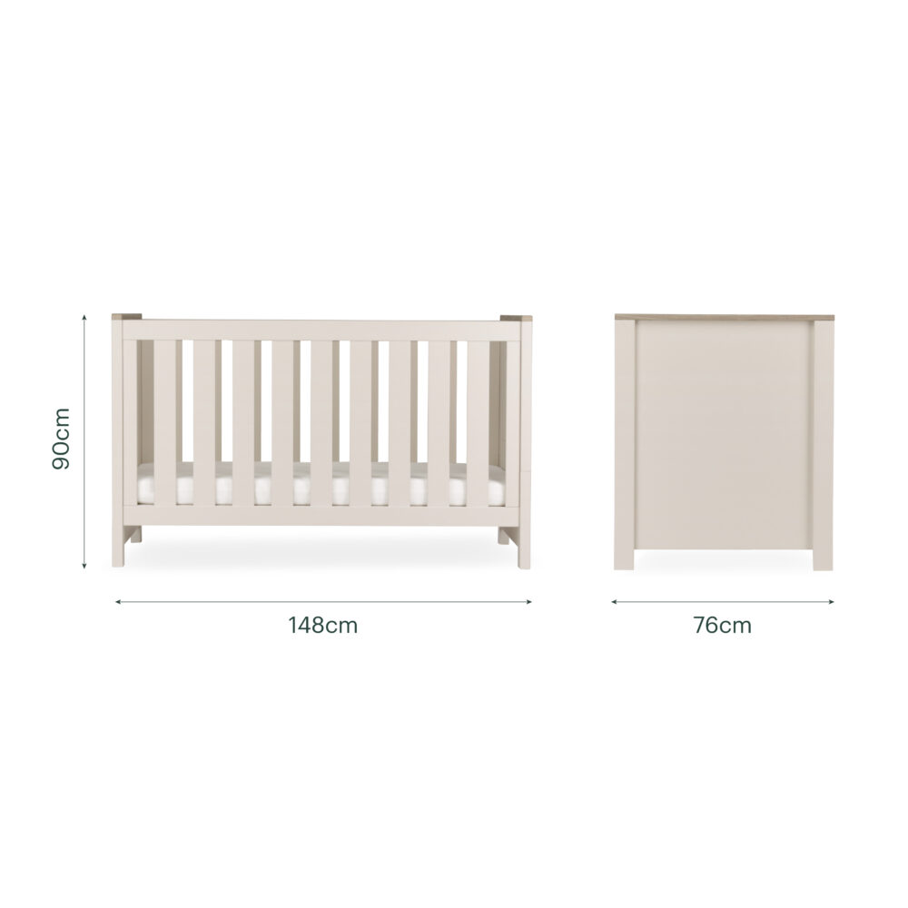 CuddleCo Luna 2 Piece Nursery Furniture Set - Cashmere