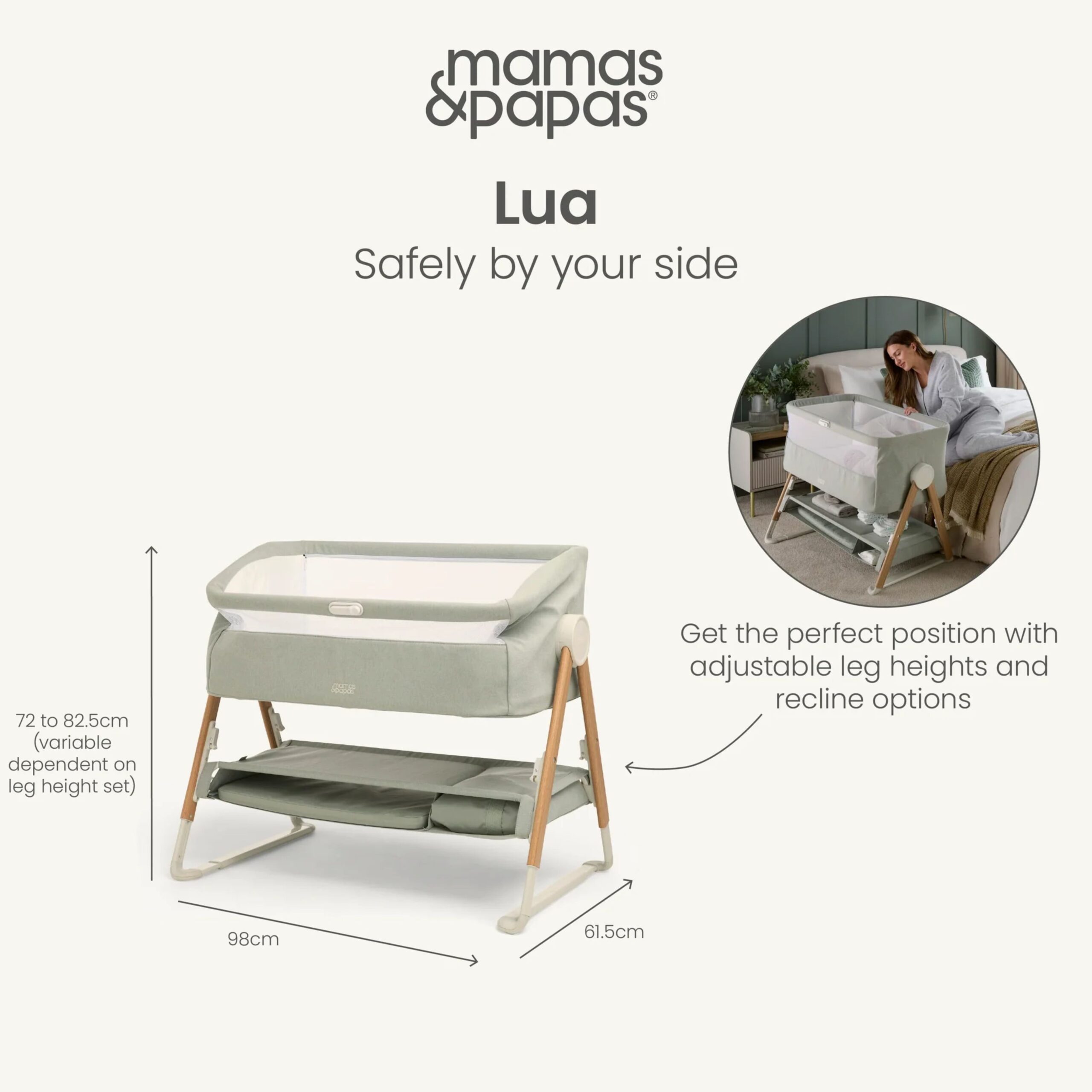 MAMAS AND PAPAS LUA CRIB SAGE (12)