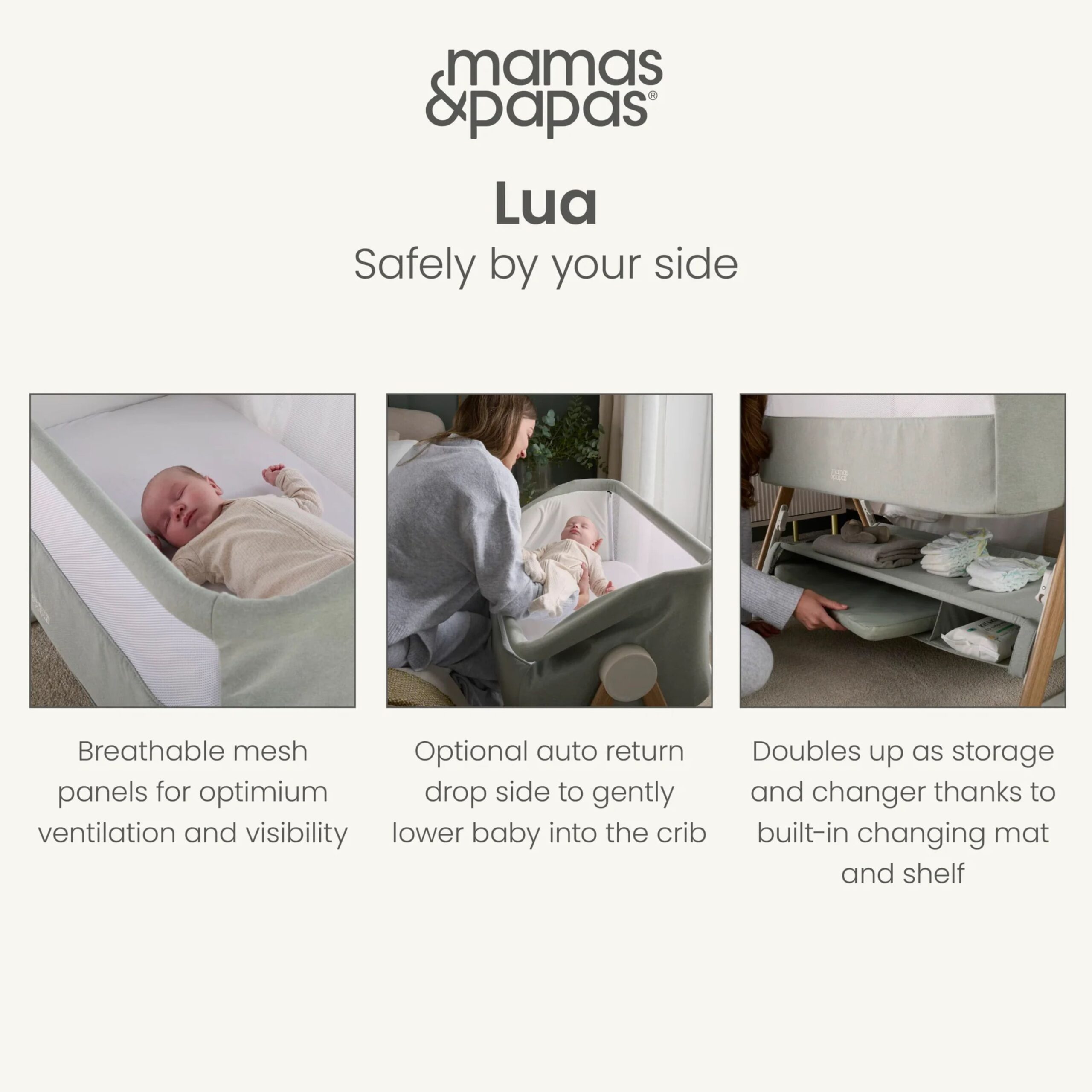 MAMAS AND PAPAS LUA CRIB SAGE (9)