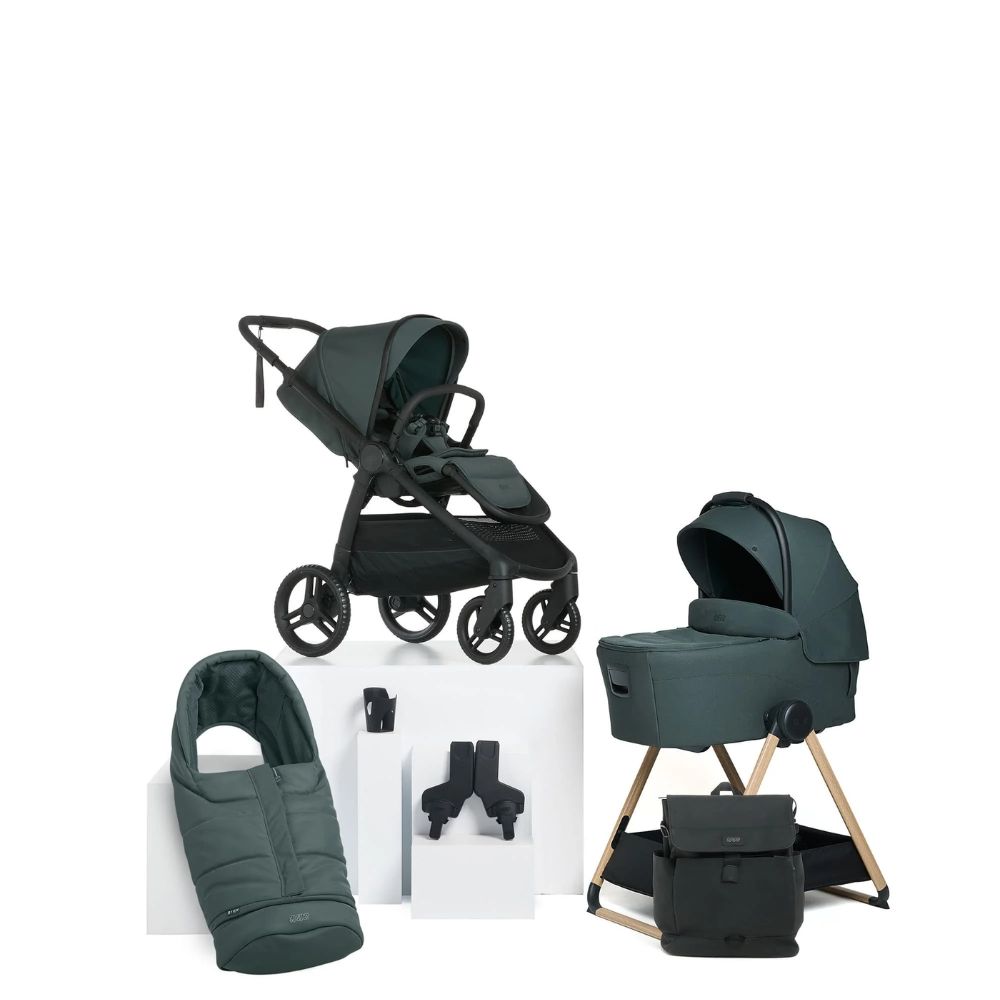 mamas and papas ocarro essential bundle with carrycot stand teal