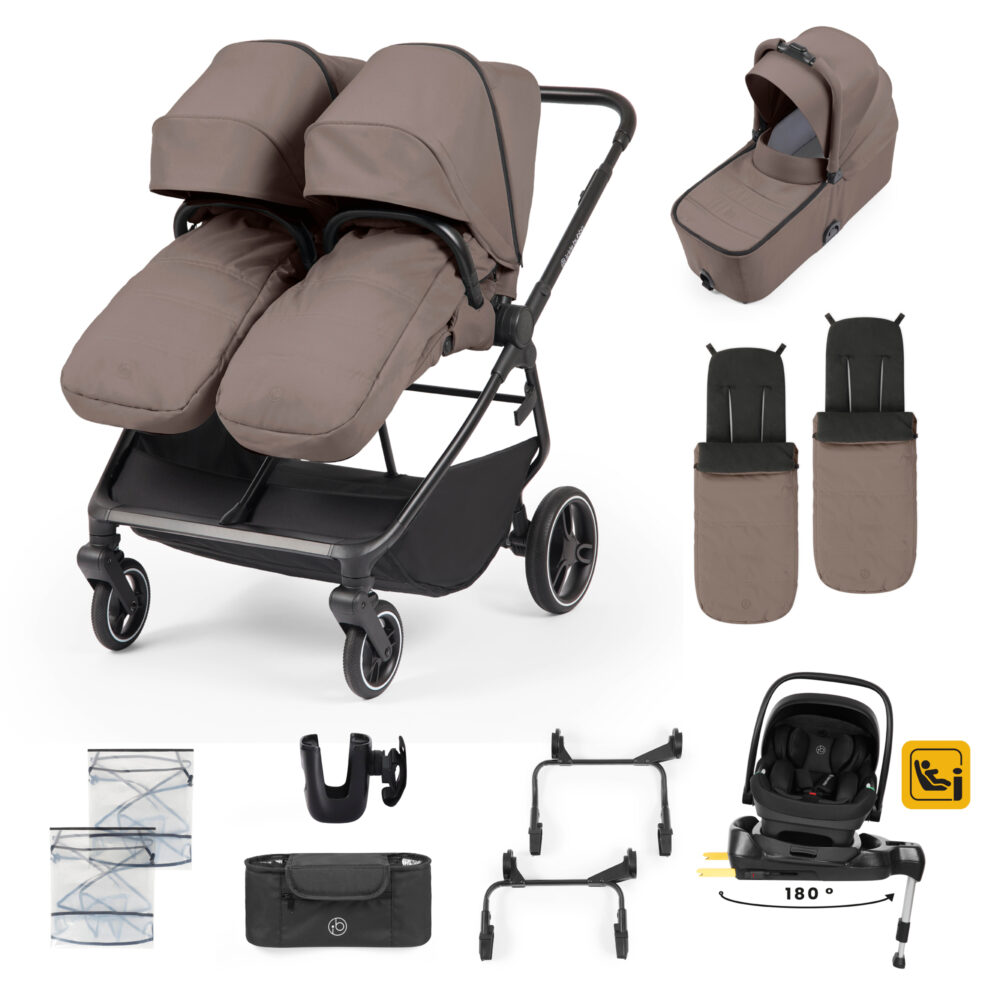 Altair Growing Families 13 Piece Travel System with i-Size Nimbus 180 Spin Car Seat & Isofix Base