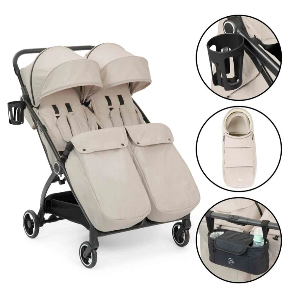 Ickle Bubba Aries Prime Double Auto-Fold Stroller